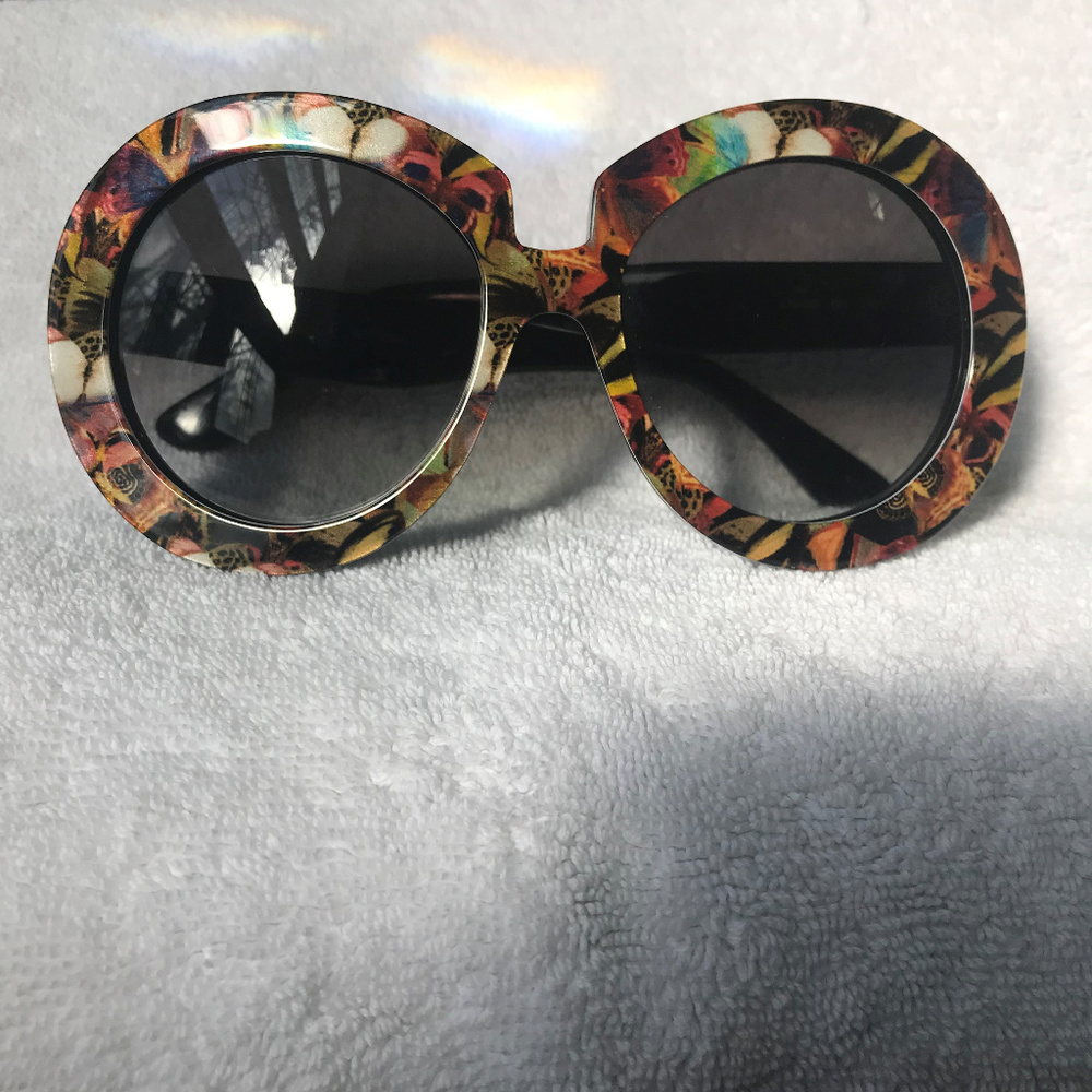 RARE Valentino Camouflage Butterfly Sunglasses
